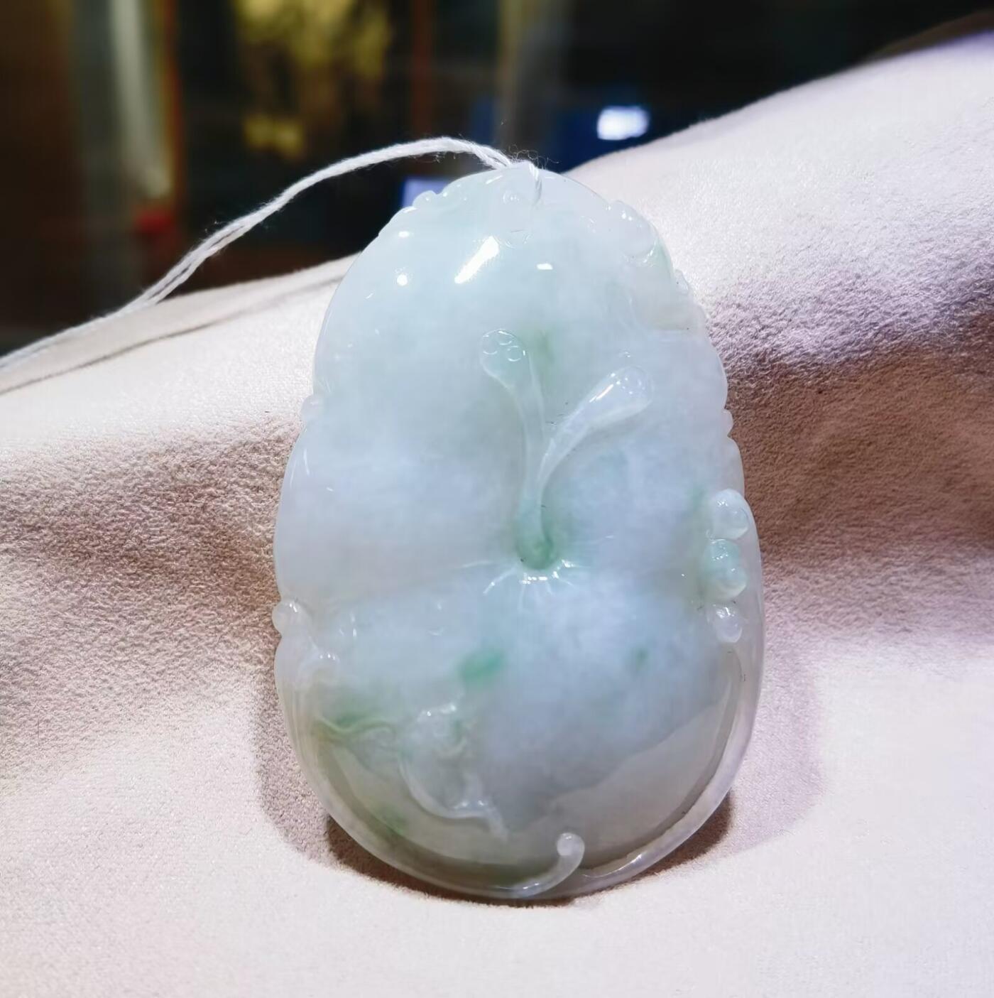 纯天然A货翡翠吊坠挂件“和和美美” 自然之珍，寓意之美